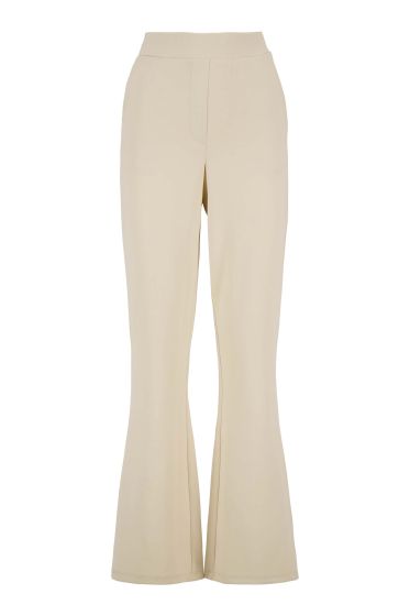 Zusss scuba stretch broek recht model off white