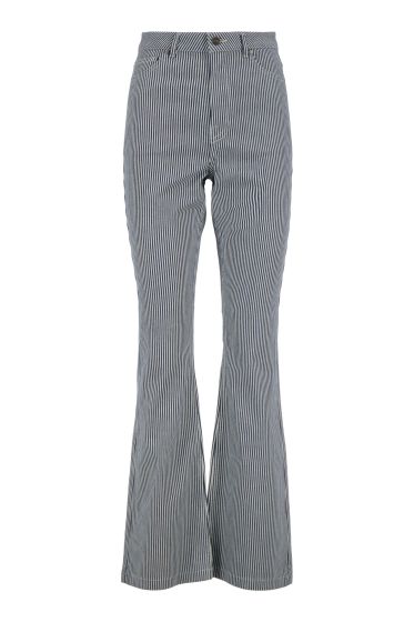 Zusss streep broek stretch flared model