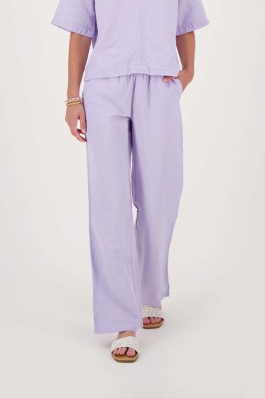 Zusss linnen broek lila