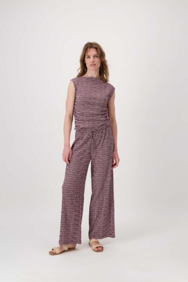 Zusss jersey broek met grafische print