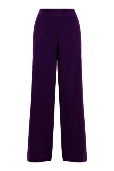  Zusss corduroy broek met elastaan dark purple