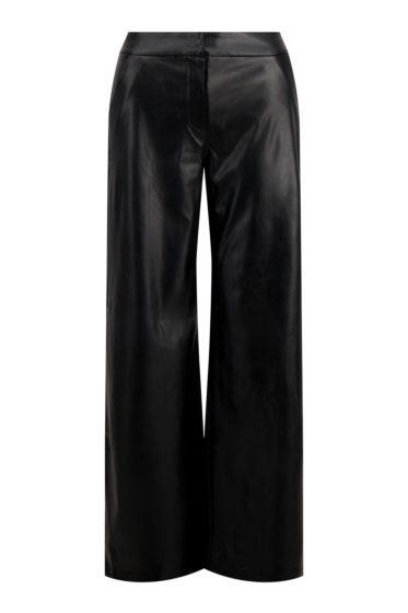  Zusss faux glans leren wideleg zwart