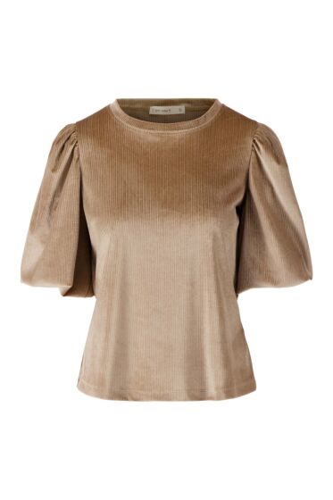 Zusss rib velour pofmouw top
