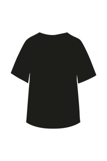 Zusss t-shirt met haak detail op mouwen zwart