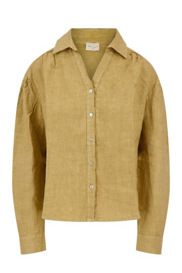 Zusss linnen blouse taupe