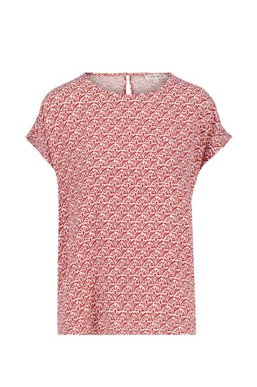 Zusss printed satin top multicolor