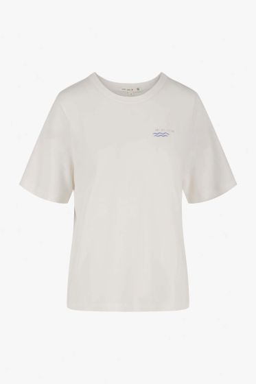 Zusss t-shirt met geplaatste print off white