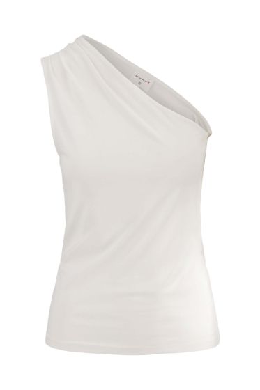 Zusss assymetrische top off white