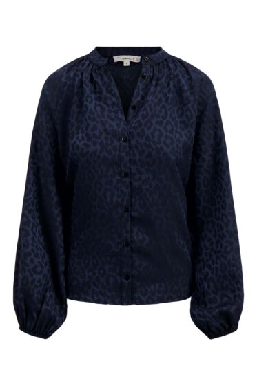  Zusss satijnen jacquard blouse