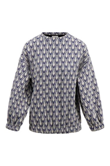 Zusss sweater van jacquard stof