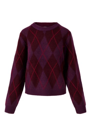 Zusss trui met lurex ruit