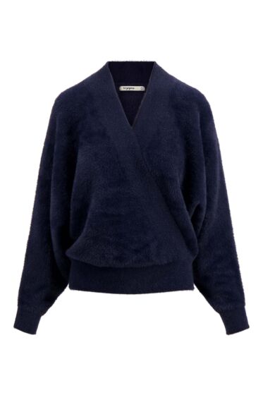 Zusss wikkel trui in fluffy garen