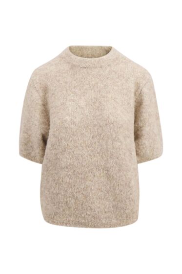 Zusss boucle trui met ronde hals