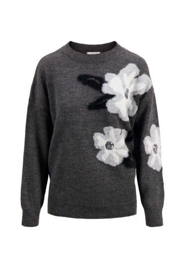 Zusss trui met lurex Bloem