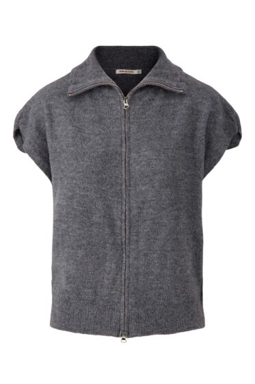 Zusss mouwloos vestje met rits