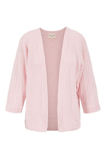 Zusss vest structuur steek licht roze