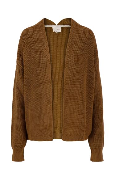 Zusss vest rib camel