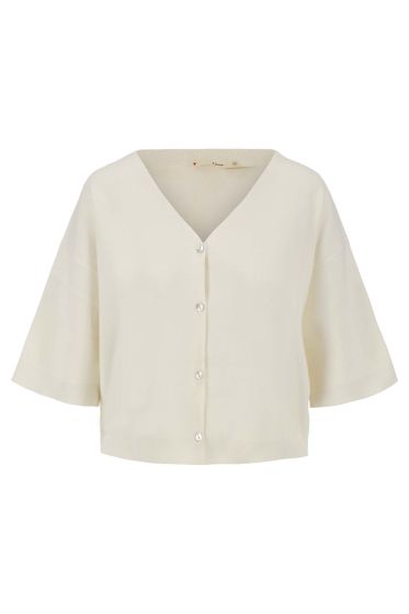 Zusss fijnbrei vestje off white