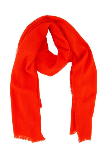 Zusss sjaal in zacht garen oranjerood
