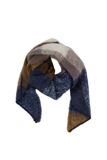 Zusss triangle sjaal met ruit-One Size