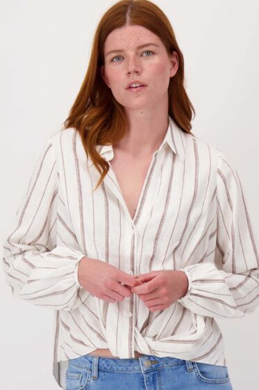 Zusss overslag blouse met streep