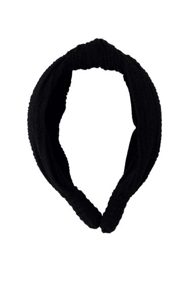 Zusss haarband met knoop zwart