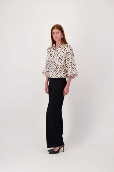 Zusss ballon bomber met stippen print