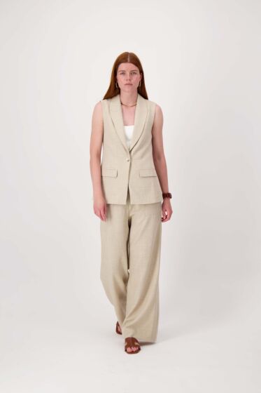 Zusss lang gilet met stretch