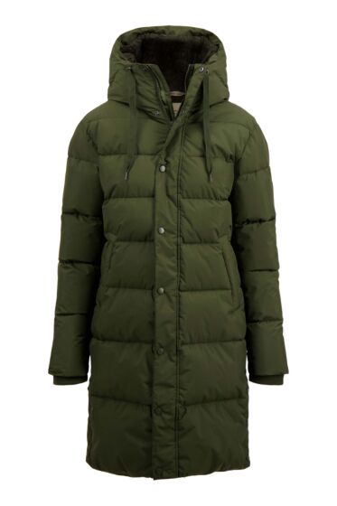 Zusss lange bubblecoat met teddy details