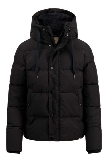 Zusss korte bubblecoat met teddy details