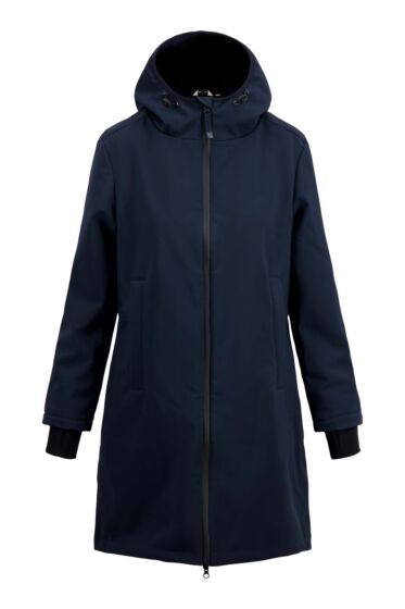 Zusss lange softshell jas met zachte binnenkant
