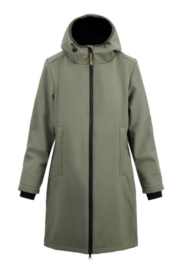 Zusss lange softshell jas met zachte binnenkant