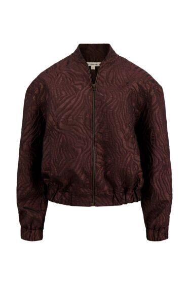 Zusss bomber jasje van lurex jaquard stof
