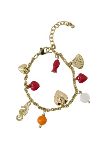 Zusss armband met bedels goud