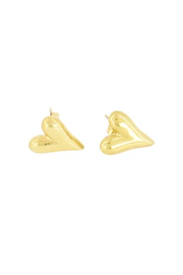 Zusss hart oorbellen goud