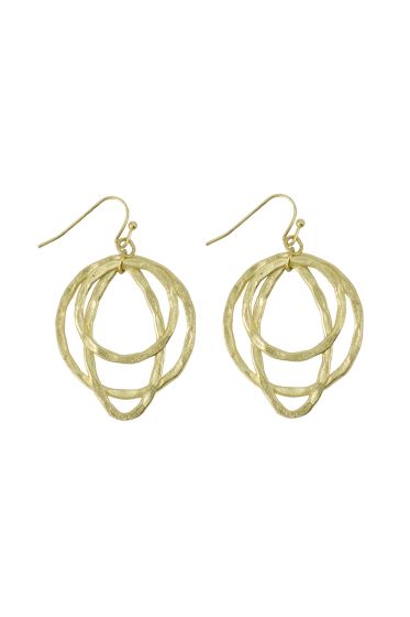Zusss oorhangers met rondjes goud