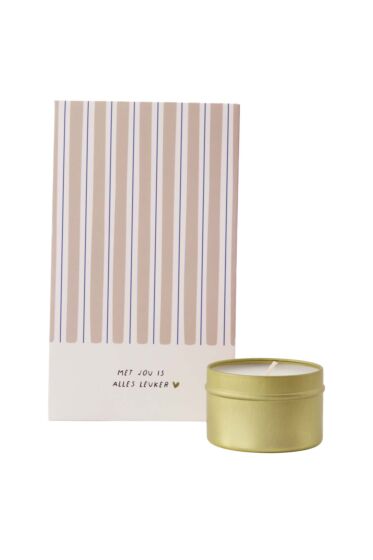 Zusss geurkaars tin in zakje met jou is alles leuk