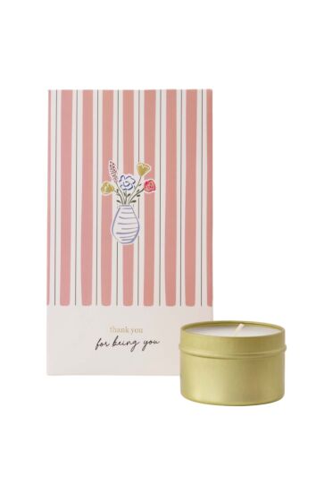 Zusss geurkaars tin in zakje thank you