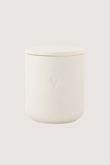 Zusss geurkaars keramiek off white