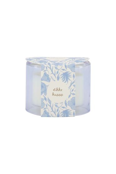 Zusss geurkaars glas M blauw dikke kusss