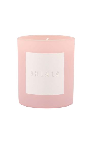 Zusss geurkaars glas M roze o la la