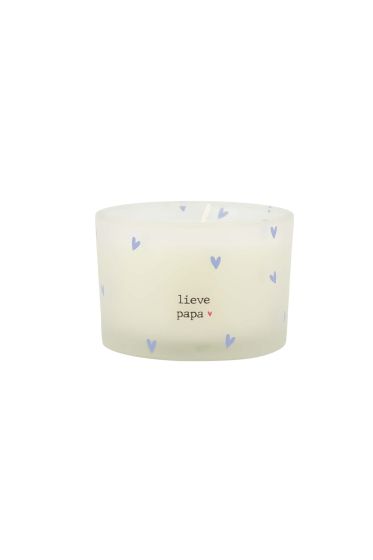 Zusss geurkaars in wikkel lieve papa blauw