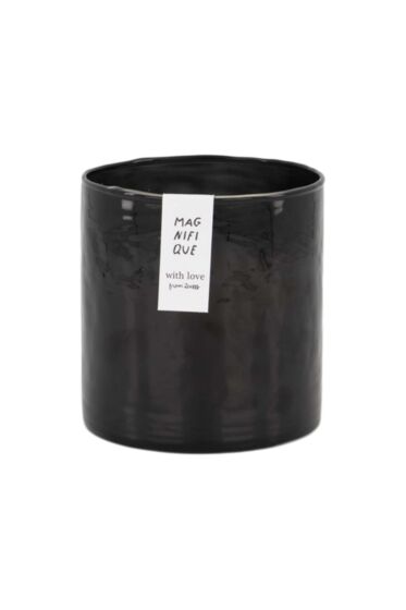Zusss geurkaars hammered glas antracietgrijs