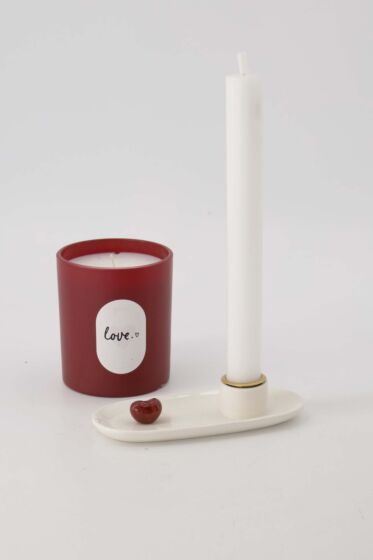Zusss geurkaars glas love rood