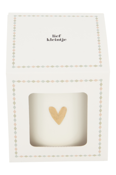Zusss geurkaars keramiek in doosje lief kleintje m