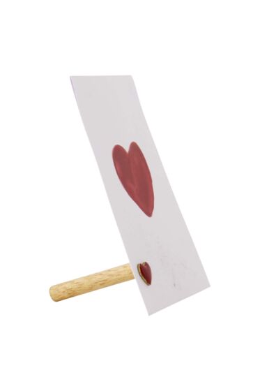 Zusss kaartenstandaard magneet hartje rood