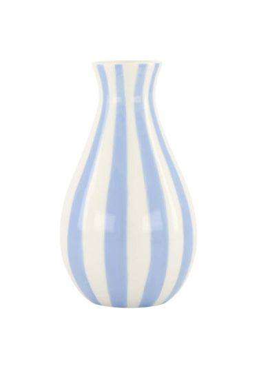 Zusss vaasje keramiek blauw/wit