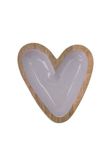 Zusss houten kom hartje blauw