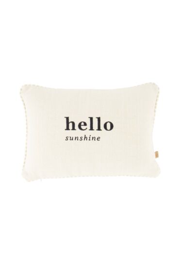 Zusss kussen hello sunshine gekleurde bies 35x25cm