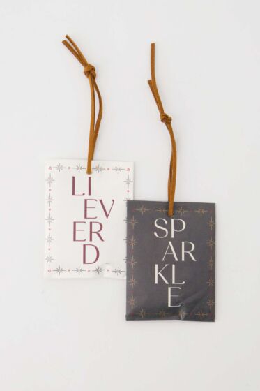 Zusss set van 2 geurzakjes lieverd sparkle wit/don